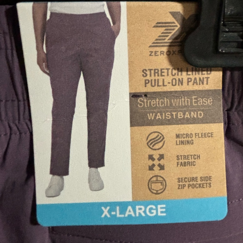NWT FLEECE LINED  Lavender Pants - Picture 4 of 5